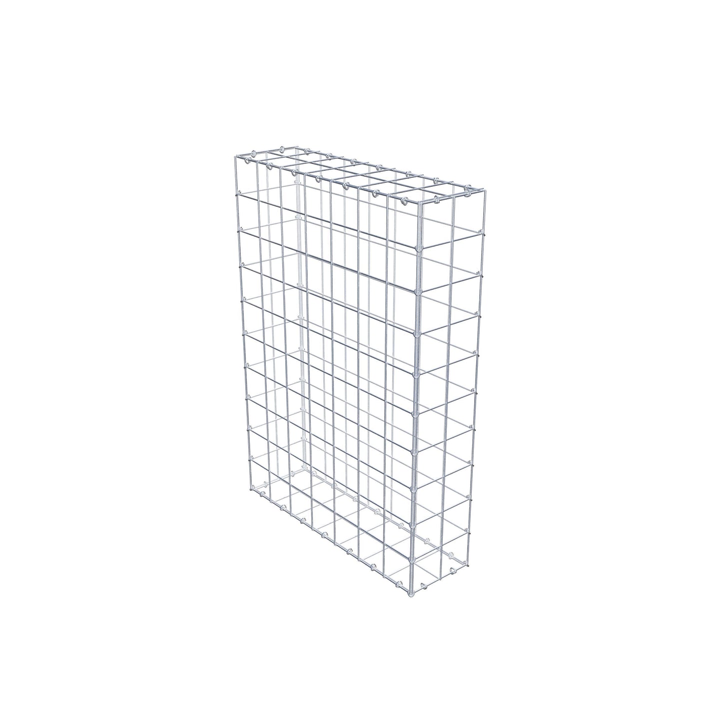 Gabione 100 cm x 70 cm x 20 cm (L x H x T), Maschenweite 10 cm x 10 cm, C-Ring