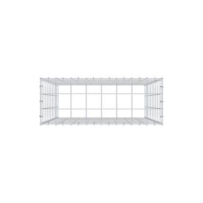 Anbaugabione Typ 3 100 cm x 80 cm x 30 cm (L x H x T), Maschenweite 10 cm x 10 cm, C-Ring