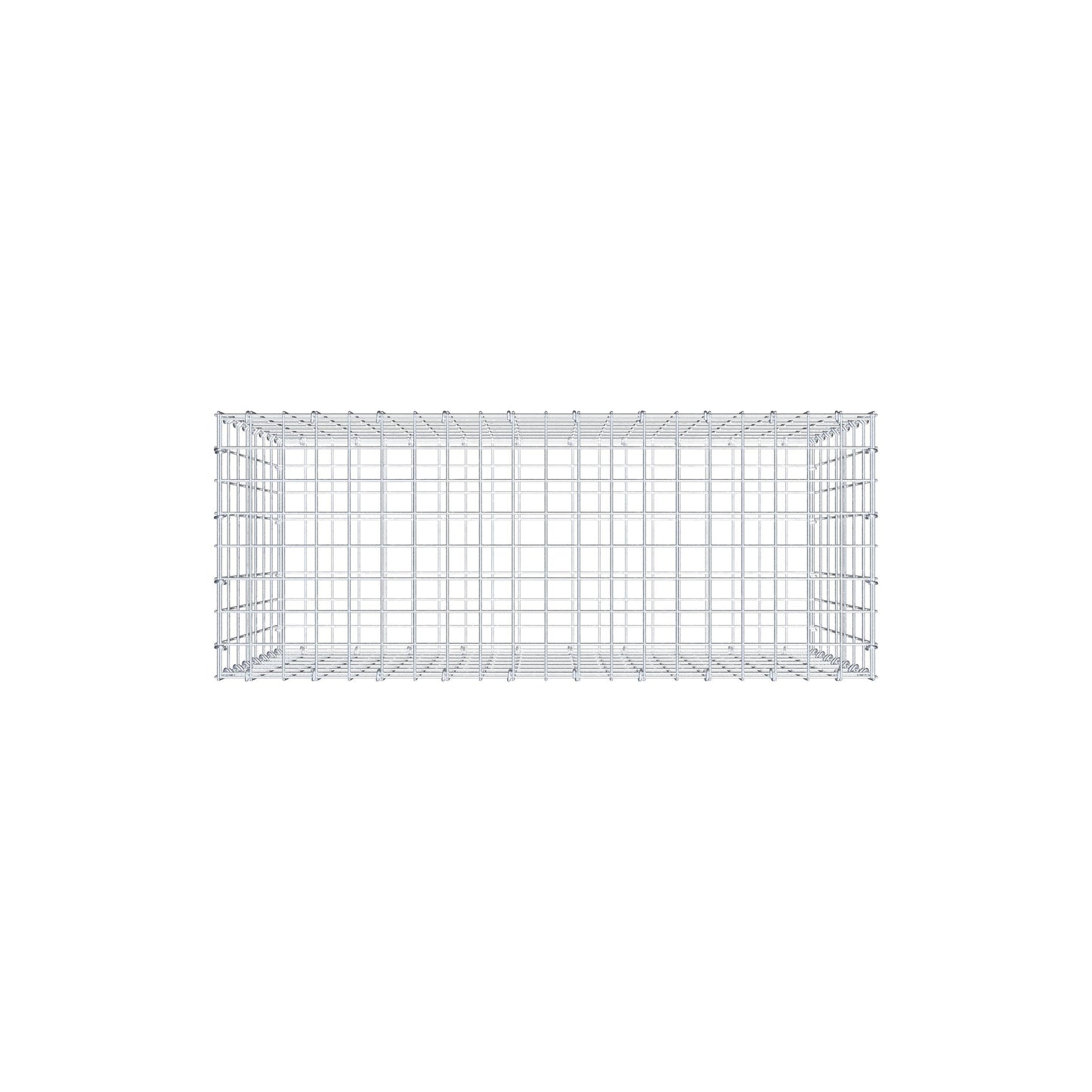 Schanskorf 100 cm x 70 cm x 40 cm (L x H x D), maaswijdte 5 cm x 10 cm, C-ring