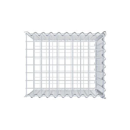 Add-on schanskorf type 2 50 cm x 40 cm x 40 cm (L x H x D), maaswijdte 5 cm x 5 cm, spiraalvormig