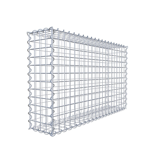 Schanskorf 100 cm x 60 cm x 20 cm (L x H x D), maaswijdte 5 cm x 5 cm, spiraalvormig