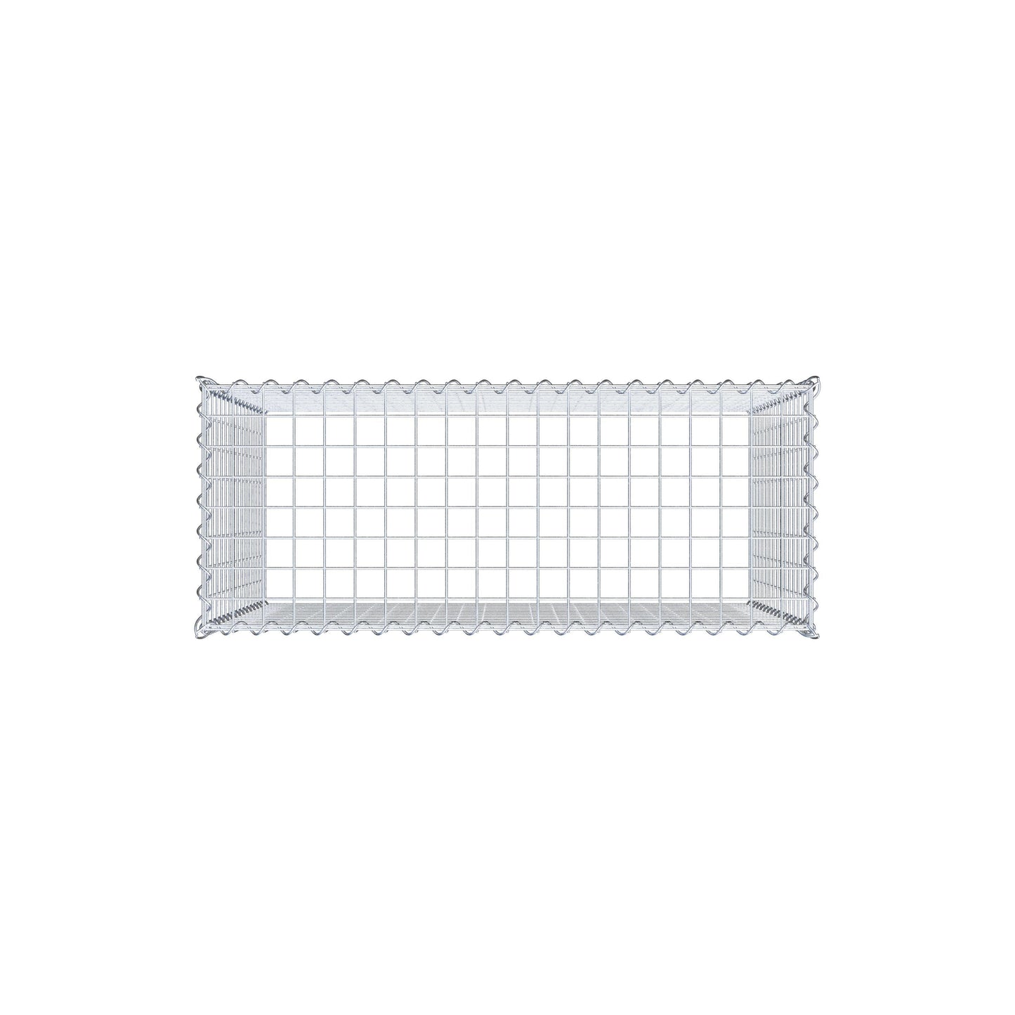 Grown-on gabion type 3 100 cm x 80 cm x 40 cm (L x H x D), mesh size 5 cm x 5 cm, spiral