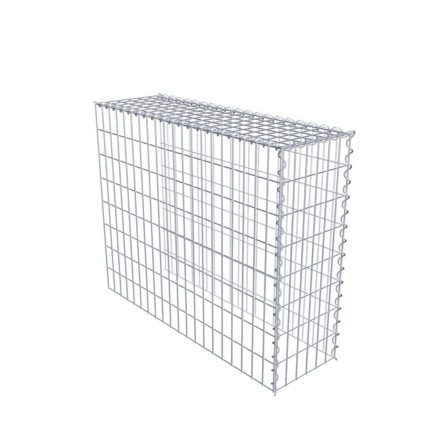 Grown-on gabion type 4 100 cm x 80 cm x 30 cm (L x H x D), mesh size 5 cm x 10 cm, spiral