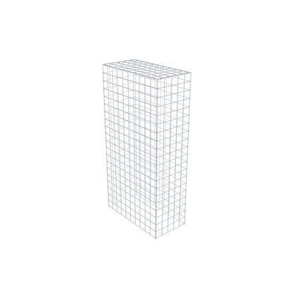 Monteret gabion type 3 200 cm x 100 cm x 50 cm (L x H x D), maskestørrelse 10 cm x 10 cm, C-ring