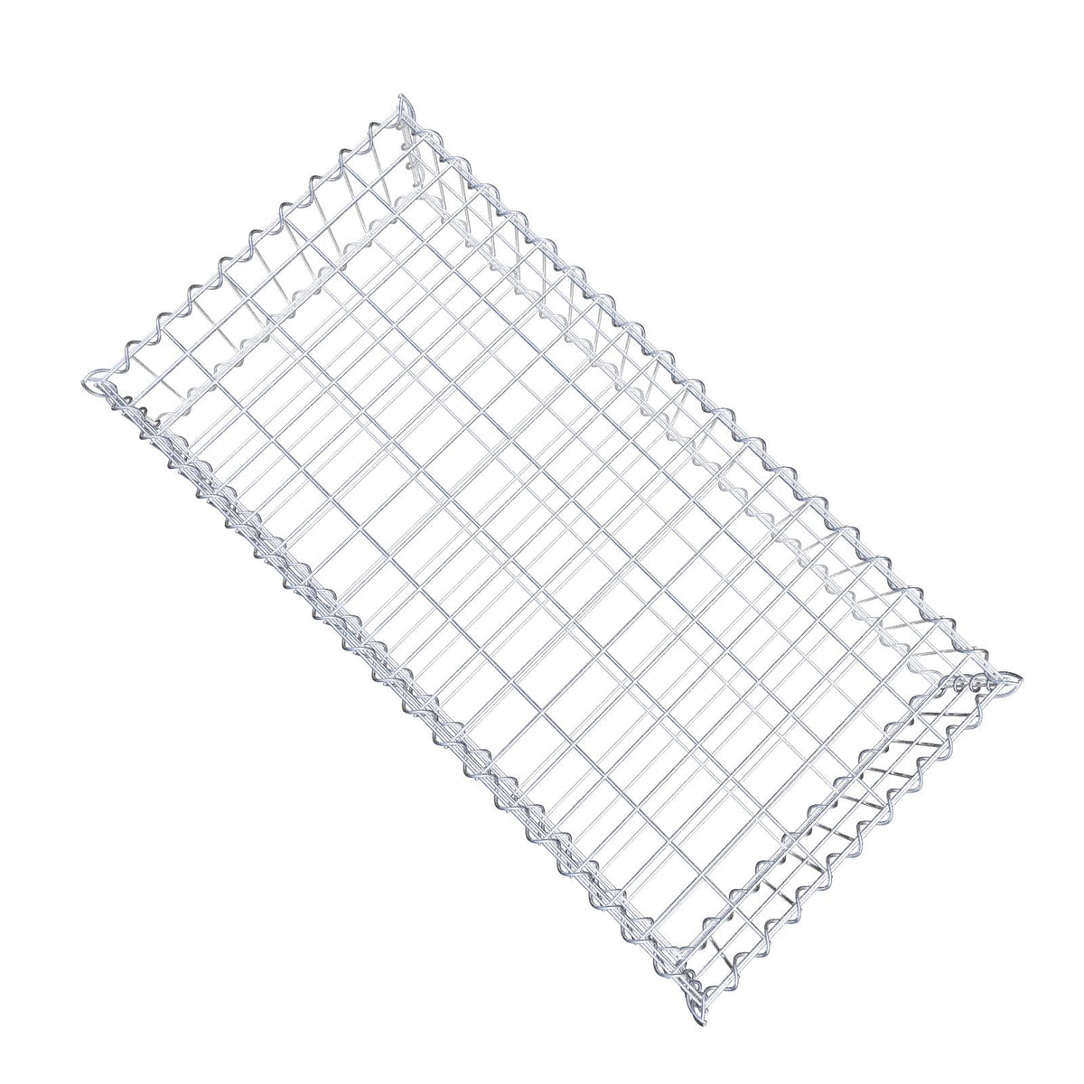 Gabbione 100 cm x 20 cm x 50 cm (L x H x P), maglia 5 cm x 10 cm, spirale
