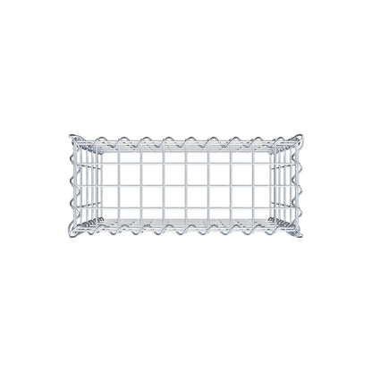 Grown-on gabion type 3 50 cm x 50 cm x 20 cm (L x H x D), mesh size 5 cm x 10 cm, spiral