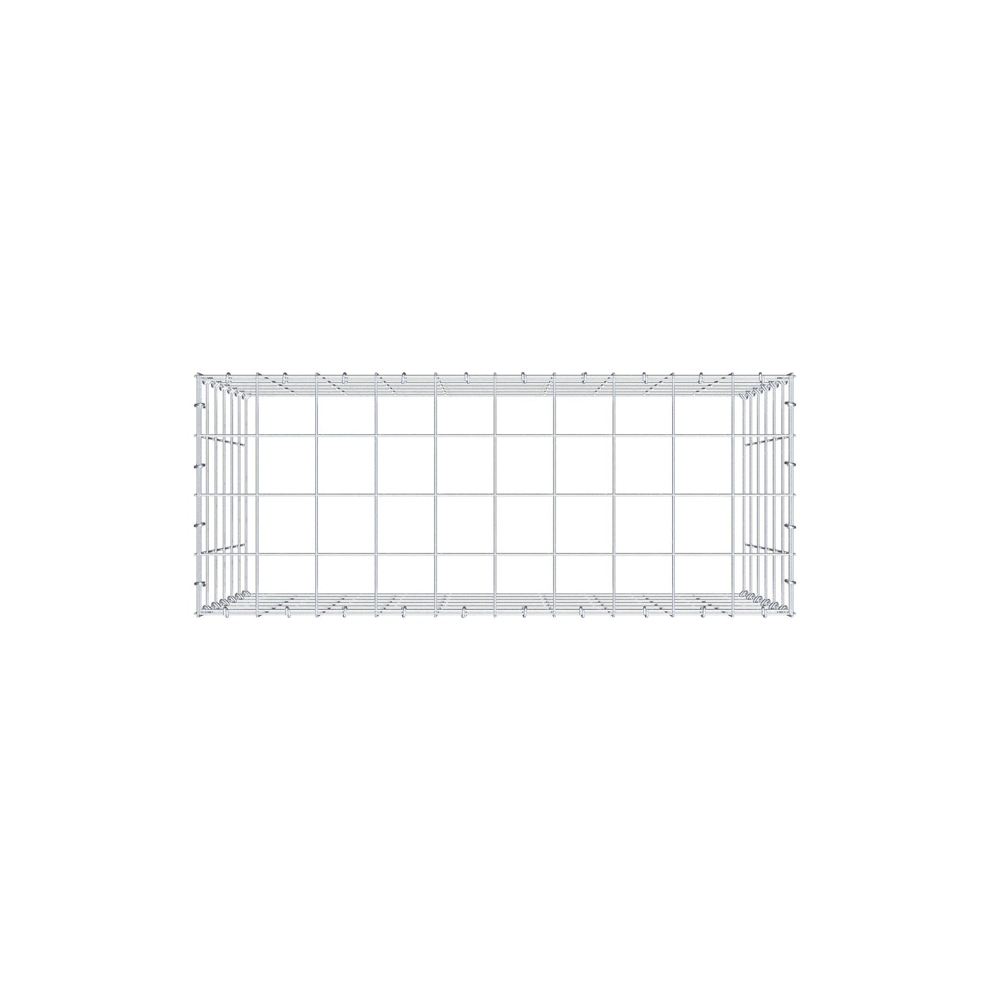 Fourche rapportée type 3 100 cm x 60 cm x 40 cm (L x H x P), mailles 10 cm x 10 cm, anneau C