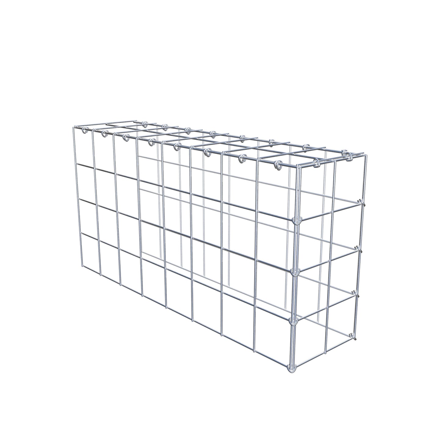 Fourche rapportée type 4 80 cm x 40 cm x 20 cm (L x H x P), mailles 10 cm x 10 cm, anneau C