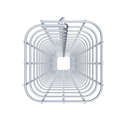 Colonna di gabbioni quadrata 17 cm x 17 cm, altezza 160 cm, MW 5 cm x 5 cm