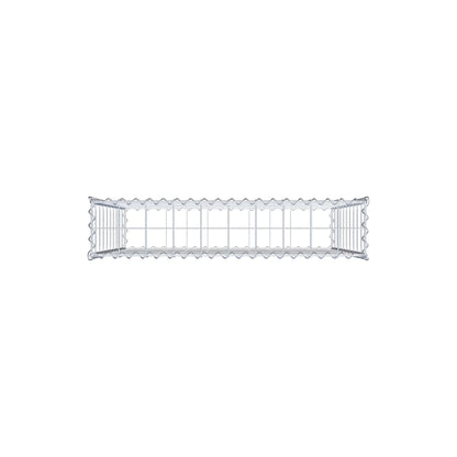 Gabione 100 cm x 100 cm x 20 cm (L x H x T), Maschenweite 10 cm x 10 cm, Spirale