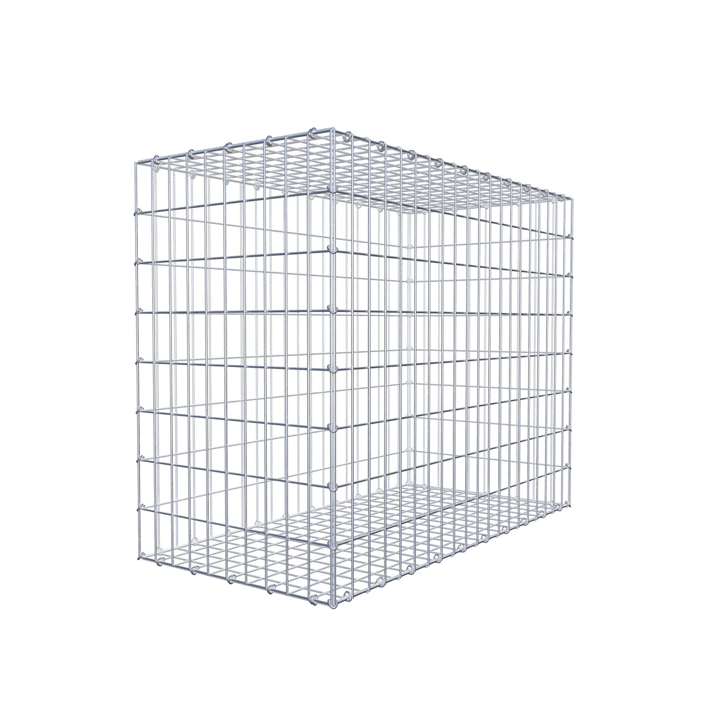 Gabbione 100 cm x 80 cm x 50 cm (L x H x P), maglia 5 cm x 10 cm, anello a C