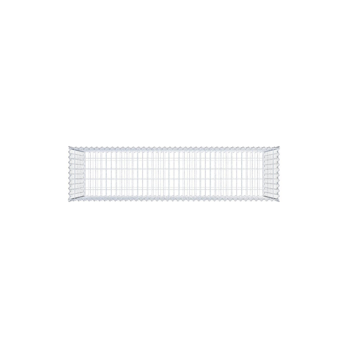 Gabione 200 cm x 100 cm x 50 cm (L x H x T), Maschenweite 5 cm x 10 cm, Spirale