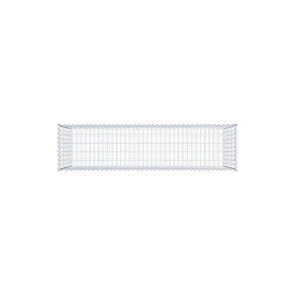 Gabione 200 cm x 100 cm x 50 cm (L x H x T), Maschenweite 5 cm x 10 cm, Spirale