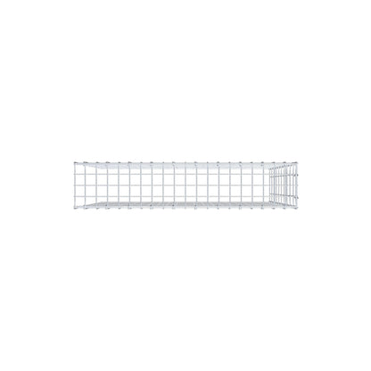 Monteret gabion type 4 100 cm x 100 cm x 20 cm (L x H x D), maskestørrelse 5 cm x 10 cm, C-ring