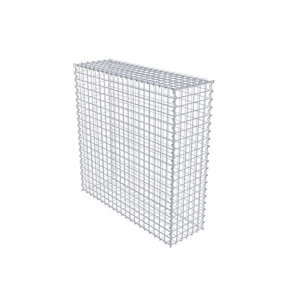 Gabion 100 cm x 100 cm x 30 cm (L x H x D), mesh size 5 cm x 5 cm, spiral