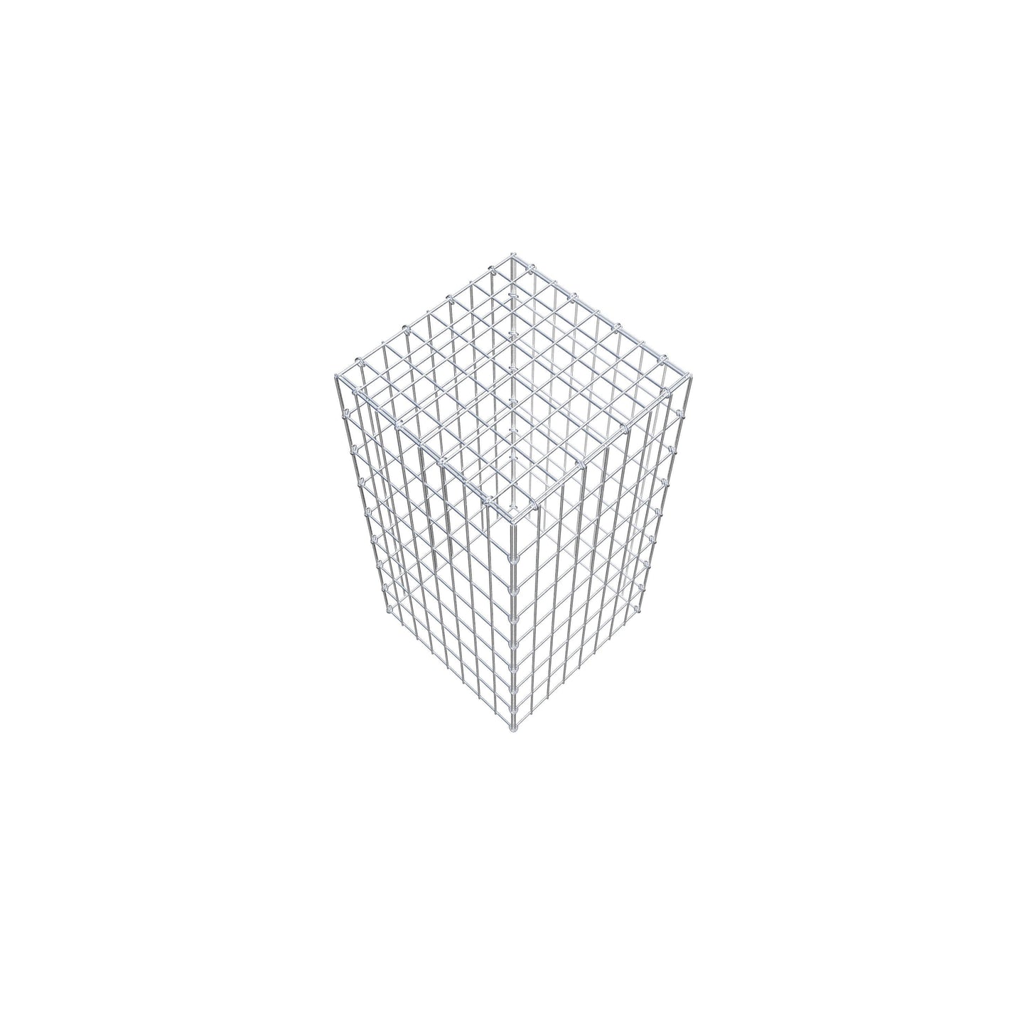 Fourche rapportée type 3 80 cm x 40 cm x 40 cm (L x H x P), mailles 5 cm x 10 cm, anneau C