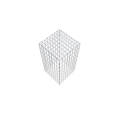 Fourche rapportée type 3 80 cm x 40 cm x 40 cm (L x H x P), mailles 5 cm x 10 cm, anneau C