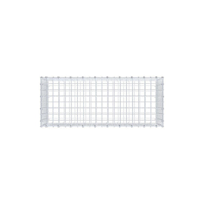 Gabione 100 cm x 40 cm x 40 cm (L x H x T), Maschenweite 5 x 5 cm, Spiralring