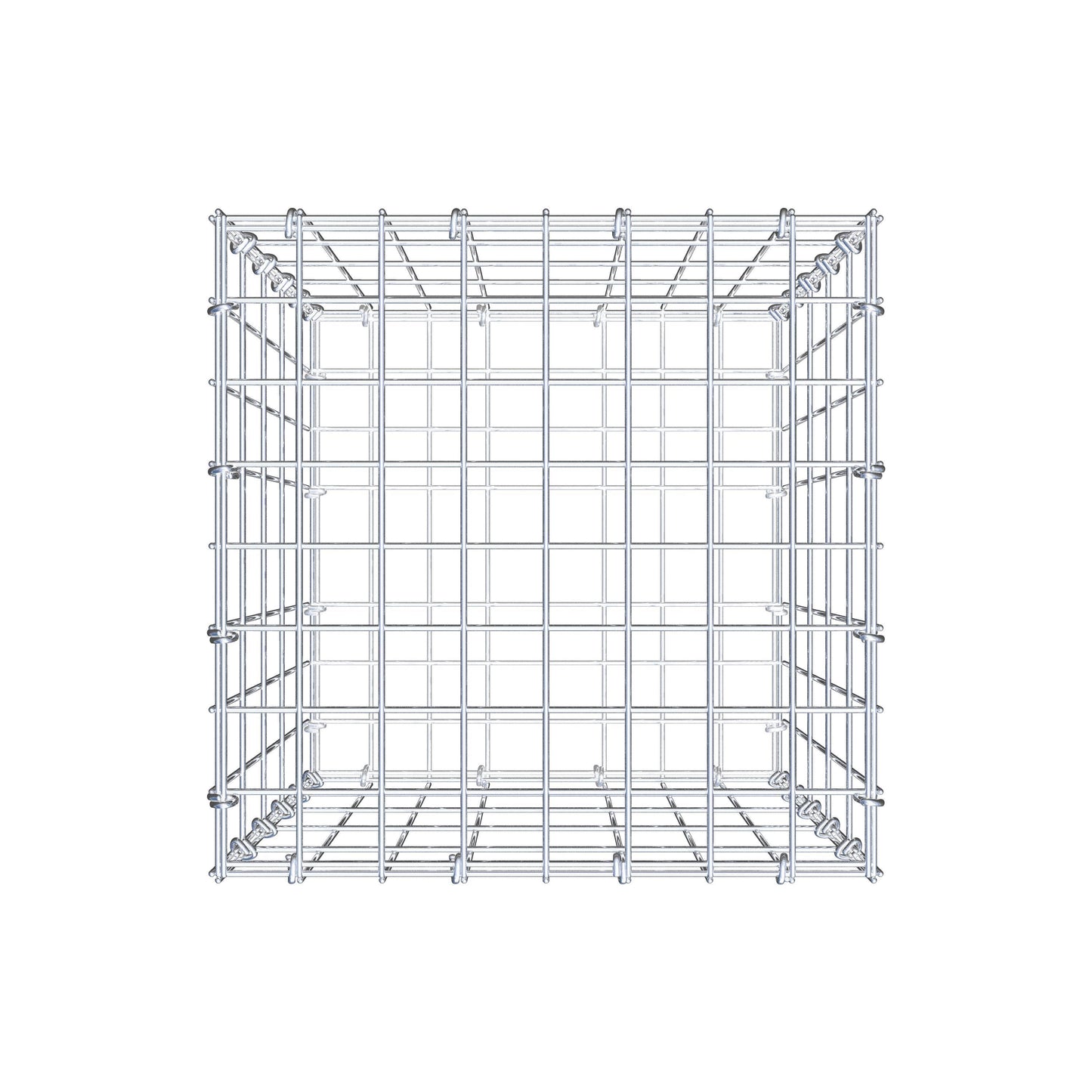 Gabbione 50 cm x 40 cm x 40 cm (L x H x P), maglia 5 cm x 10 cm, anello a C