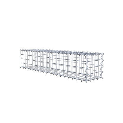 Gabion rapporté type 2 100 cm x 20 cm x 20 cm (L x H x P), mailles 5 cm x 5 cm, spirale