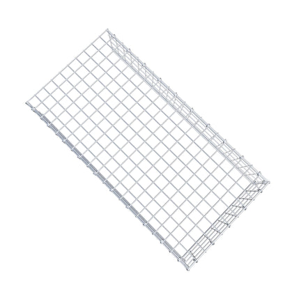 Fästbar gabion typ 4 100 cm x 20 cm x 50 cm (L x H x D), maskstorlek 5 cm x 5 cm, C-ring