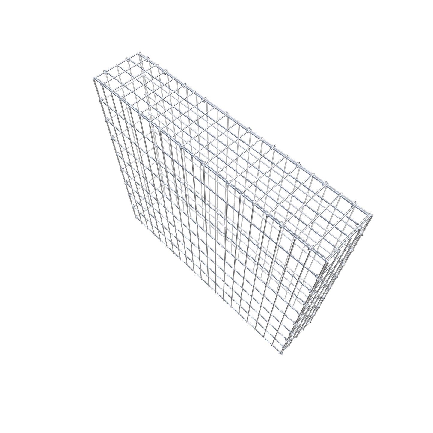Anbaugabione Typ 3 100 cm x 90 cm x 20 cm (L x H x T), Maschenweite 5 cm x 10 cm, C-Ring