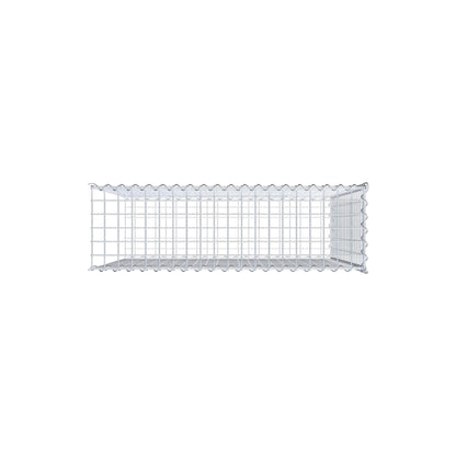 Anbaugabione Typ 2 100 cm x 100 cm x 30 cm (L x H x T), Maschenweite 5 cm x 5 cm, Spirale