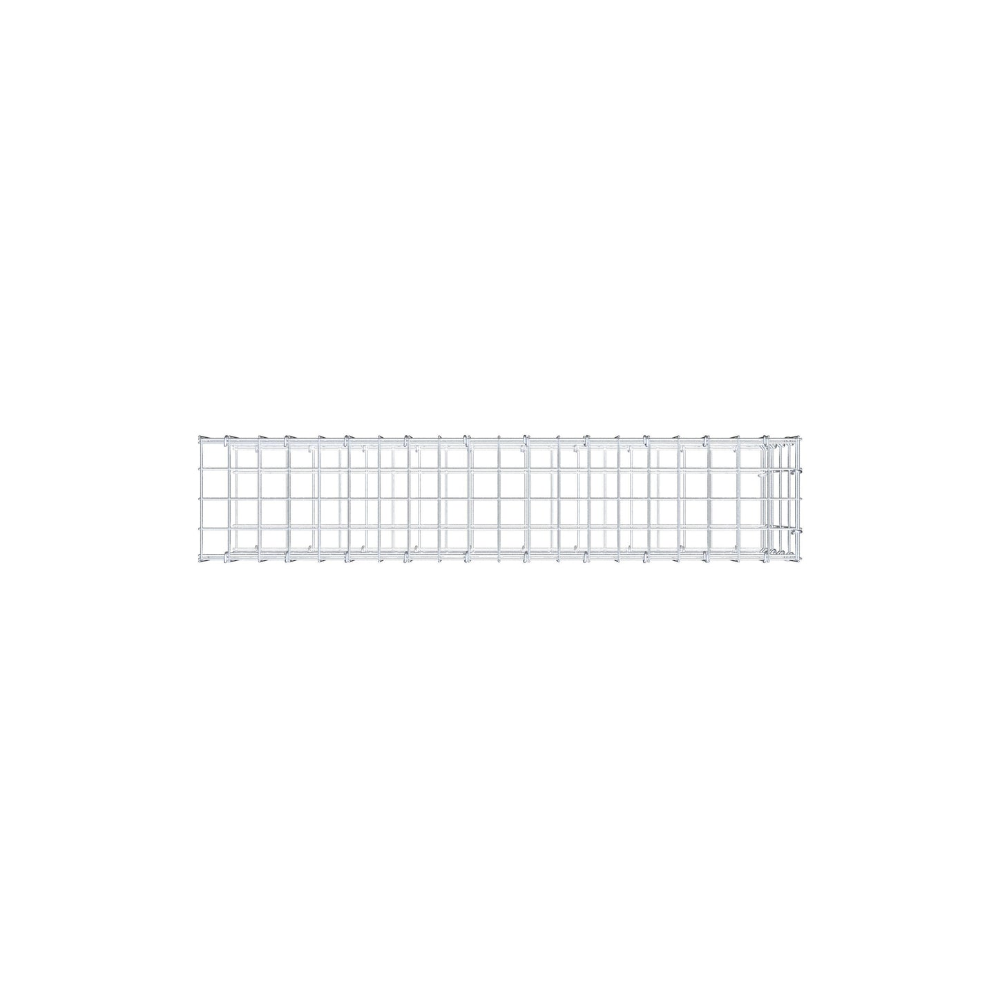 Mounted gabion type 2 100 cm x 40 cm x 20 cm, mesh size 5 cm x 10 cm, C-ring