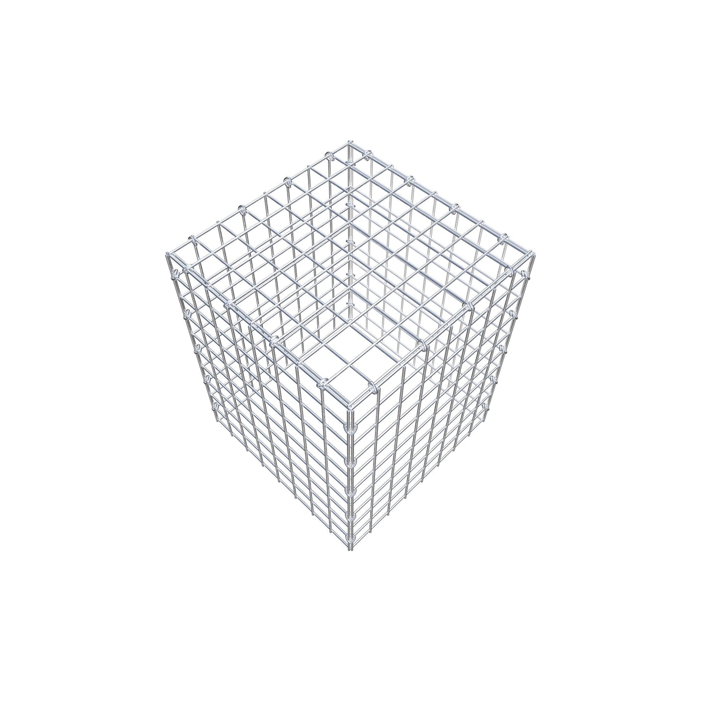 Fourche rapportée type 3 50 cm x 40 cm x 40 cm (L x H x P), mailles 5 cm x 5 cm, anneau C