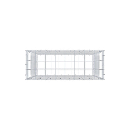 Gabbione 100 cm x 80 cm x 30 cm (L x H x P), maglia 10 cm x 10 cm, anello a C
