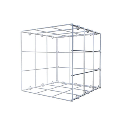 Anbaugabione Typ 2 30 cm x 30 cm x 30 cm (L x H x T), Maschenweite 10 cm x 10 cm, C-Ring