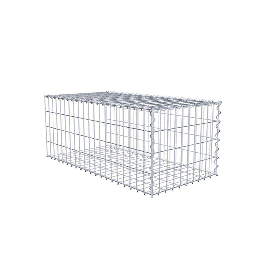 Gabbione aggiuntivo tipo 2 100 cm x 40 cm x 50 cm (L x A x P), maglia 5 cm x 10 cm, spirale