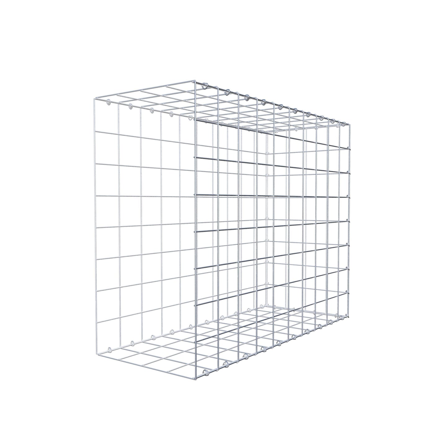 Type 2 oplegkorf 100 cm x 80 cm x 40 cm (L x H x D), maaswijdte 10 cm x 10 cm, C-ring