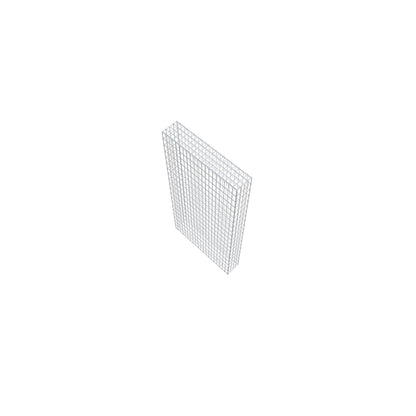 Gavión 200 cm x 100 cm x 20 cm (L x A x P), luz de malla 5 cm x 10 cm, anillo en C