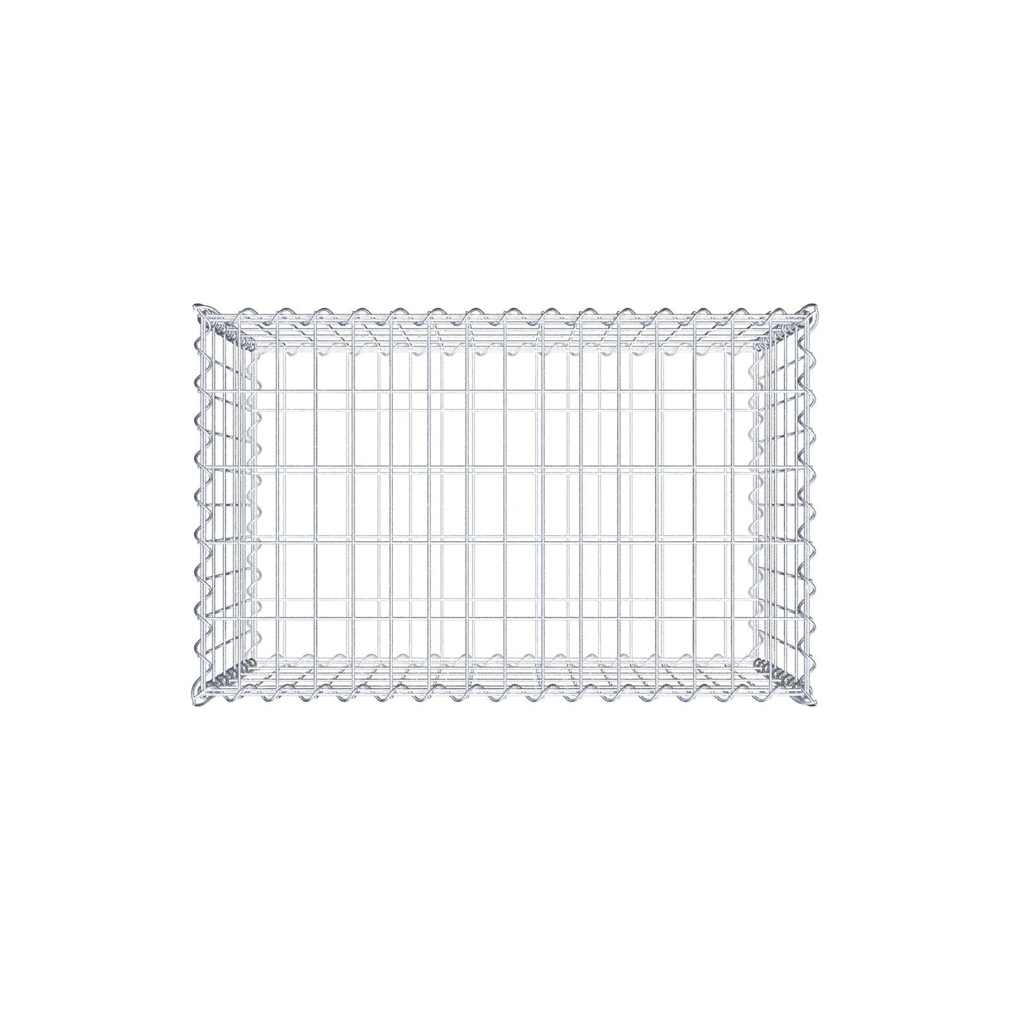 Gabion 80 cm x 50 cm x 50 cm (L x H x D), maskstorlek 5 cm x 10 cm, spiral