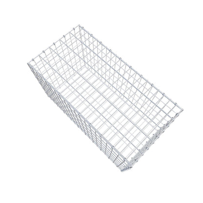 Gabione 100 cm x 60 cm x 50 cm (L x H x T), Maschenweite 5 x 10 cm, Spiralring