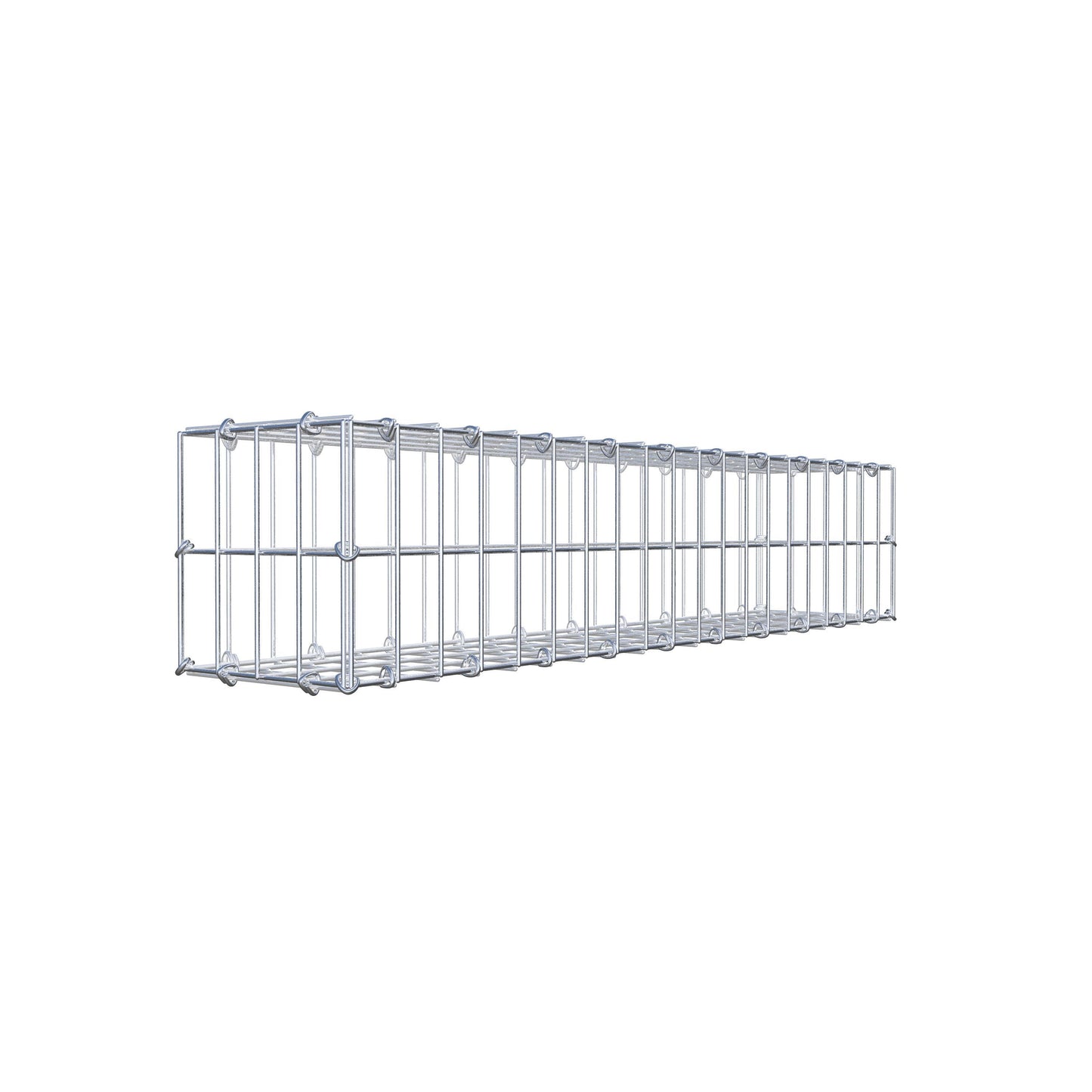 Gabion 100 cm x 20 cm x 20 cm (L x H x D), mesh size 5 cm x 10 cm, C-ring