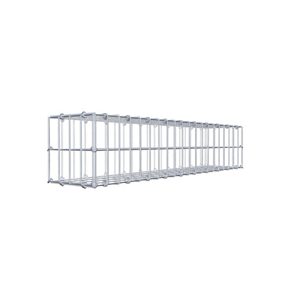 Gabion 100 cm x 20 cm x 20 cm (L x H x D), mesh size 5 cm x 10 cm, C-ring