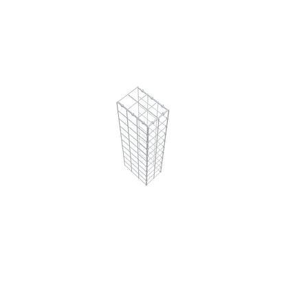 Mounted gabion type 4 100 cm x 30 cm x 20 cm (L x H x D), mesh size 10 cm x 10 cm, C-ring