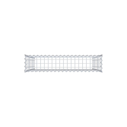 Gabion rapporté type 3 100 cm x 100 cm x 20 cm (L x H x P), mailles 5 cm x 10 cm, spirale