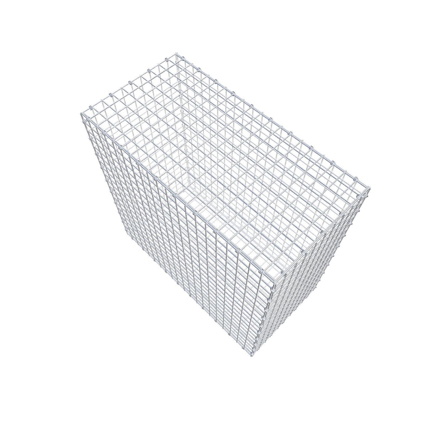 Gabion 100 cm x 100 cm x 50 cm (L x H x D), maskestørrelse 5 x 5 cm, spiralring