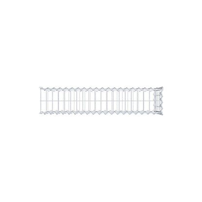 Udvokset gabion type 2 100 cm x 40 cm x 20 cm (L x H x D), maskestørrelse 5 cm x 10 cm, spiral