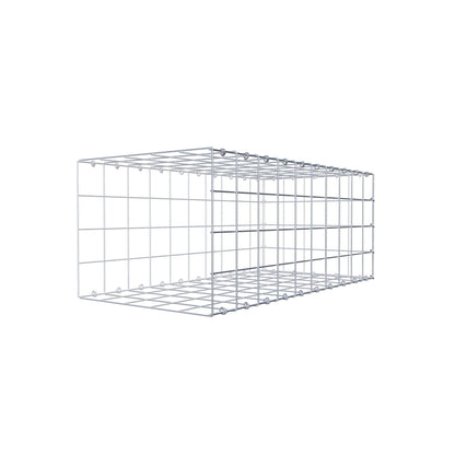 Mounted gabion type 2 100 cm x 40 cm x 50 cm (L x H x D), mesh size 10 cm x 10 cm, C-ring