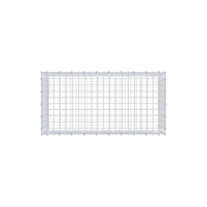 Gabion 100 cm x 40 cm x 50 cm (L x H x P), mailles 5 x 5 cm, anneau en spirale