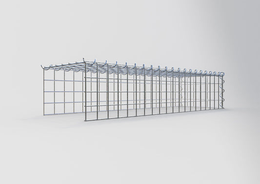 Gavión complementario tipo 4 100 cm x 20 cm x 30 cm (L x A x P), malla 5 cm x 5 cm, espiral