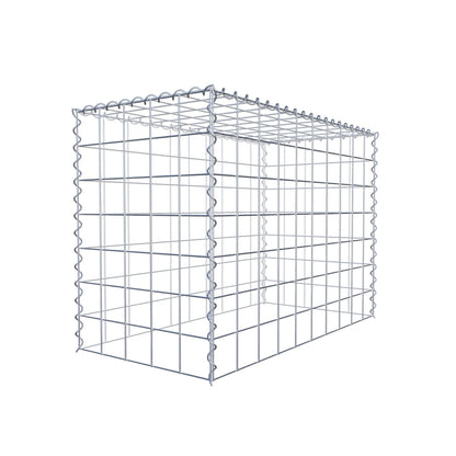Gabbione aggiuntivo tipo 3 100 cm x 70 cm x 50 cm (L x H x P), dimensione maglia 10 cm x 10 cm, a spirale