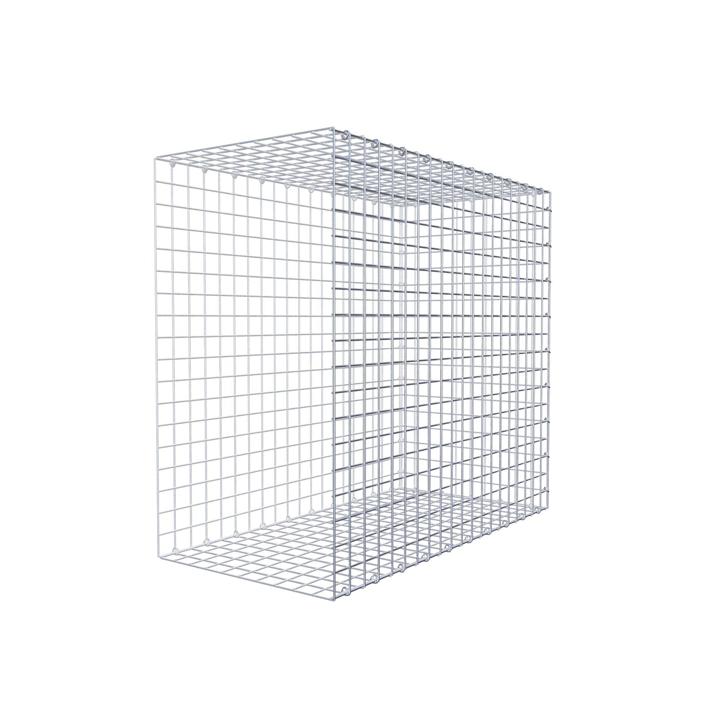Gavión complementario de tipo 2 100 cm x 90 cm x 50 cm (largo x alto x fondo), malla 5 cm x 5 cm, anillo en C