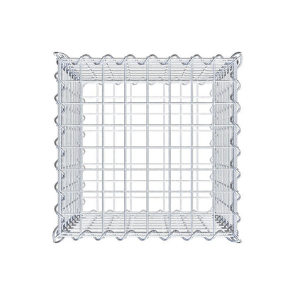 Gabion 40 cm x 40 cm x 40 cm (L x H x P), mailles 5 cm x 5 cm, spirale