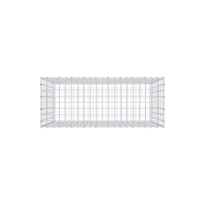 Gabione 100 cm x 90 cm x 40 cm (L x H x T), Maschenweite 5 cm x 10 cm, C-Ring
