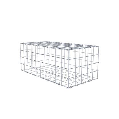 Gabione 100 cm x 40 cm x 50 cm (L x H x T), Maschenweite 10 x 10 cm, Spiralring